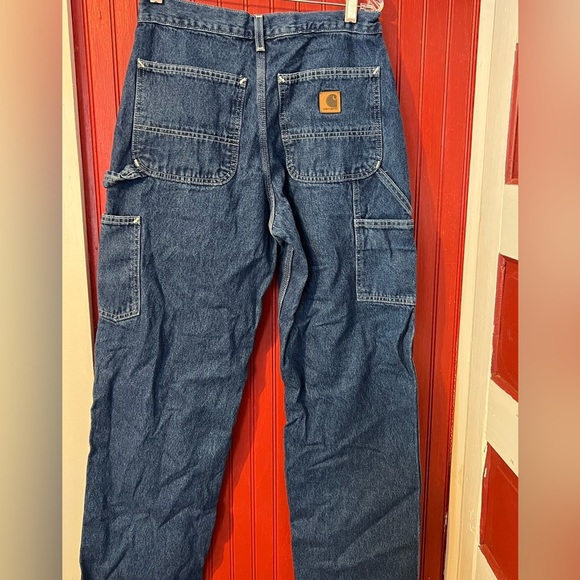 Carhartt Carpenter Blue Relaxed Jeans Classic Denim 31x30 - Picture 2 of 4